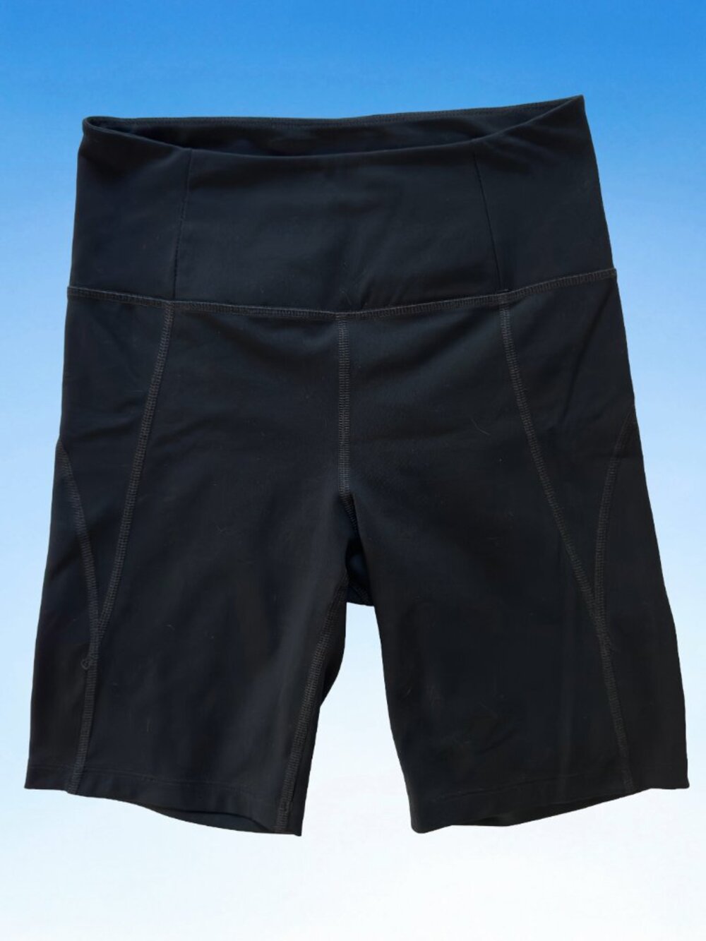 Girlfriend Collective Black High-Rise Bike Short, Sz S